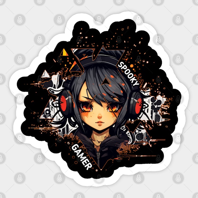 Halloween Manga Girl Sticker by MaystarUniverse